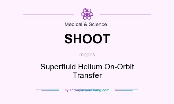 What does SHOOT mean? It stands for Superfluid Helium On-Orbit Transfer