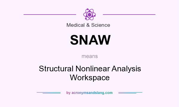 What does SNAW mean? It stands for Structural Nonlinear Analysis Workspace