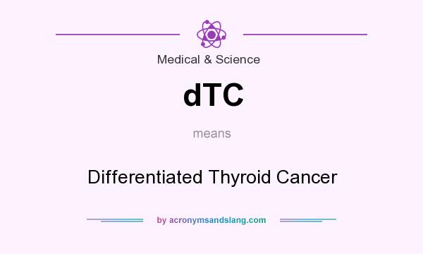 What does dTC mean? It stands for Differentiated Thyroid Cancer