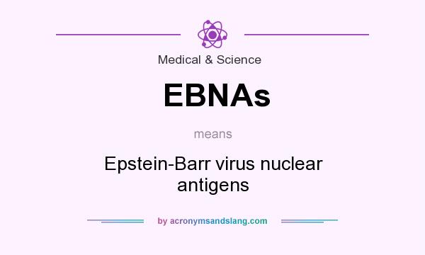 What does EBNAs mean? It stands for Epstein-Barr virus nuclear antigens