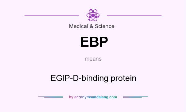 What does EBP mean? It stands for EGIP-D-binding protein