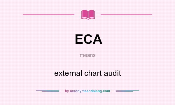 What does ECA mean? It stands for external chart audit
