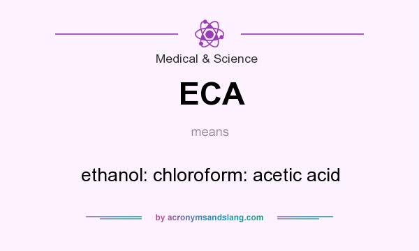 What does ECA mean? It stands for ethanol: chloroform: acetic acid