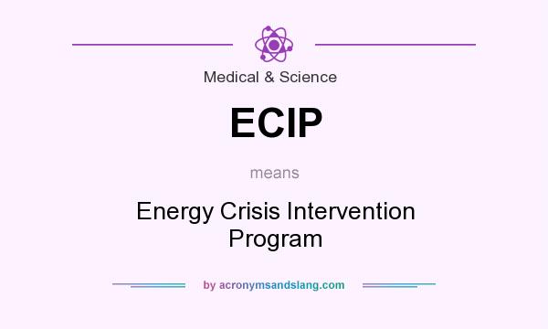 What does ECIP mean? It stands for Energy Crisis Intervention Program