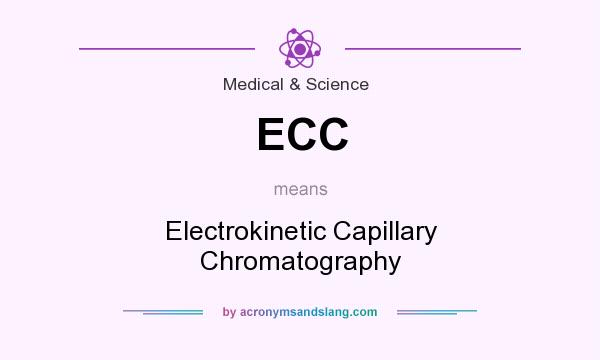 What does ECC mean? It stands for Electrokinetic Capillary Chromatography