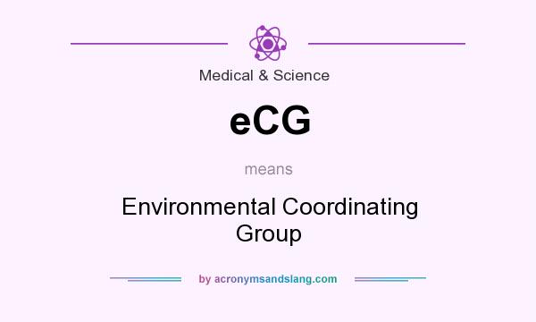 What does eCG mean? It stands for Environmental Coordinating Group