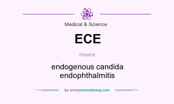 What does ECE mean? It stands for endogenous candida endophthalmitis