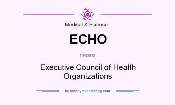 What does ECHO mean? It stands for Executive Council of Health Organizations