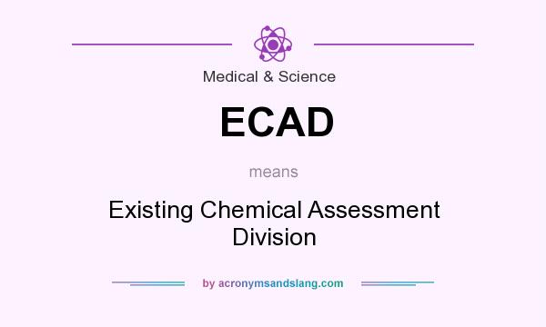 What does ECAD mean? It stands for Existing Chemical Assessment Division