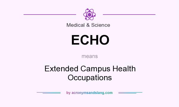 What does ECHO mean? It stands for Extended Campus Health Occupations