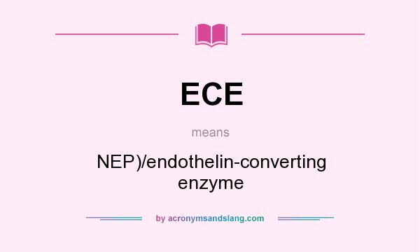 What does ECE mean? It stands for NEP)/endothelin-converting enzyme