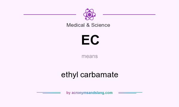 What does EC mean? It stands for ethyl carbamate