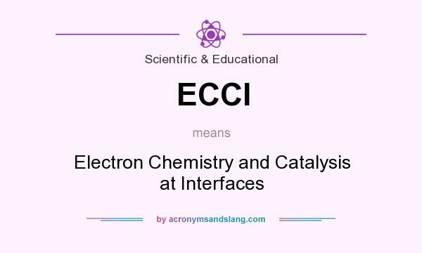 What does ECCI mean? It stands for Electron Chemistry and Catalysis at Interfaces
