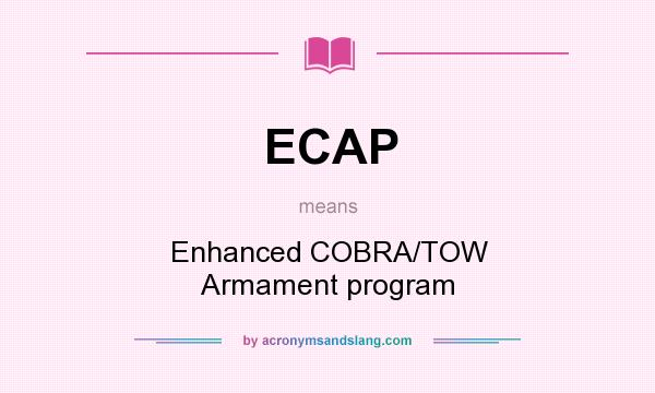 What does ECAP mean? It stands for Enhanced COBRA/TOW Armament program