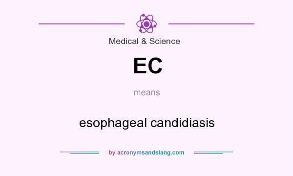 What does EC mean? It stands for esophageal candidiasis