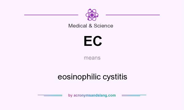 What does EC mean? It stands for eosinophilic cystitis