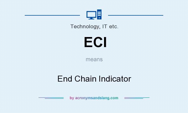 What does ECI mean? It stands for End Chain Indicator