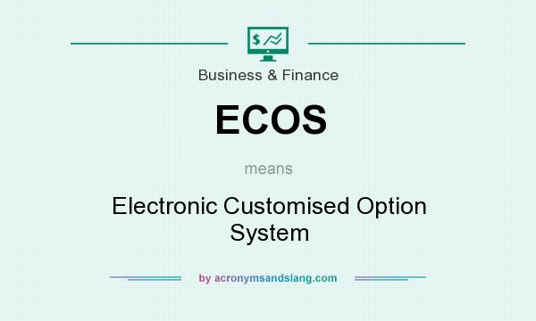 What does ECOS mean? It stands for Electronic Customised Option System