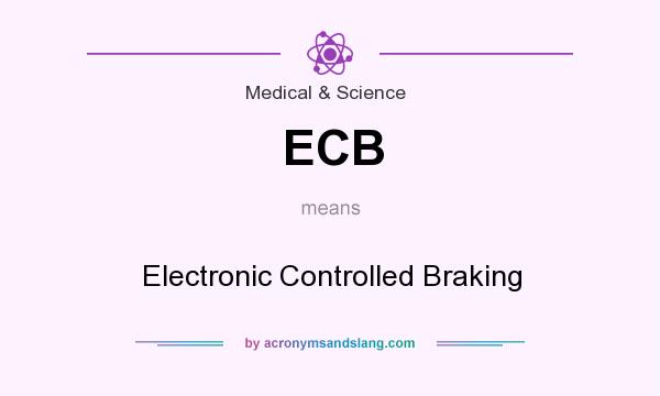 What does ECB mean? It stands for Electronic Controlled Braking