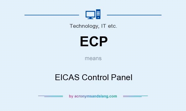 What does ECP mean? It stands for EICAS Control Panel