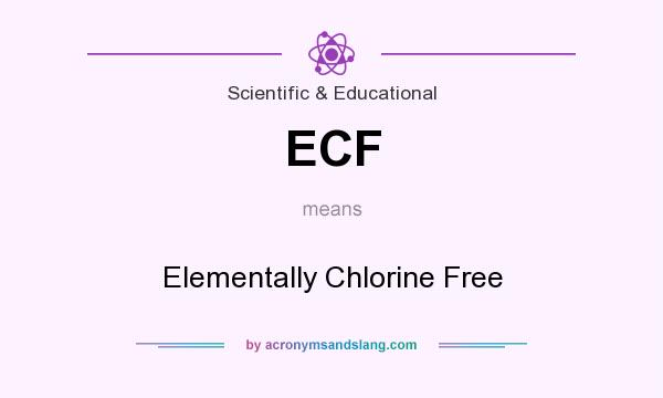 What does ECF mean? It stands for Elementally Chlorine Free
