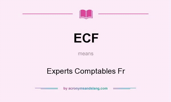 What does ECF mean? It stands for Experts Comptables Fr