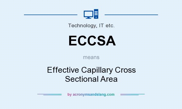 What does ECCSA mean? It stands for Effective Capillary Cross Sectional Area