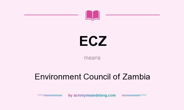 What does ECZ mean? It stands for Environment Council of Zambia