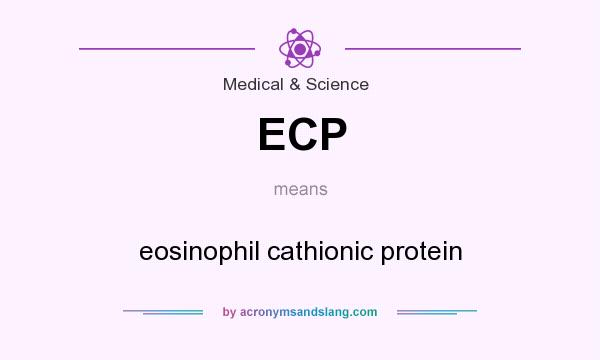What does ECP mean? It stands for eosinophil cathionic protein
