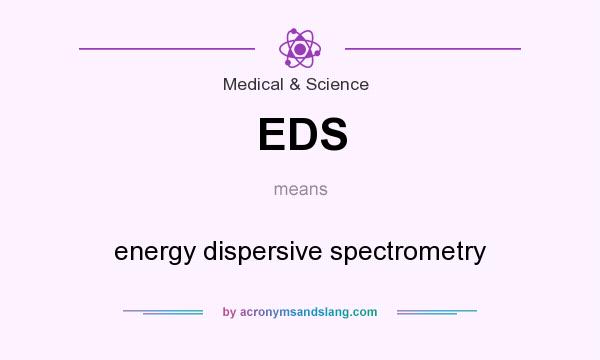 What does EDS mean? It stands for energy dispersive spectrometry