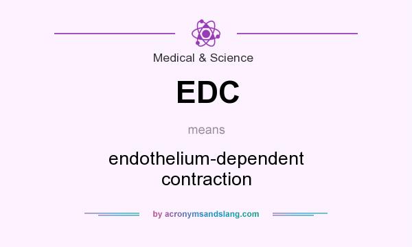 What does EDC mean? It stands for endothelium-dependent contraction
