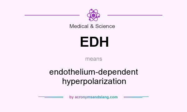 What does EDH mean? It stands for endothelium-dependent hyperpolarization