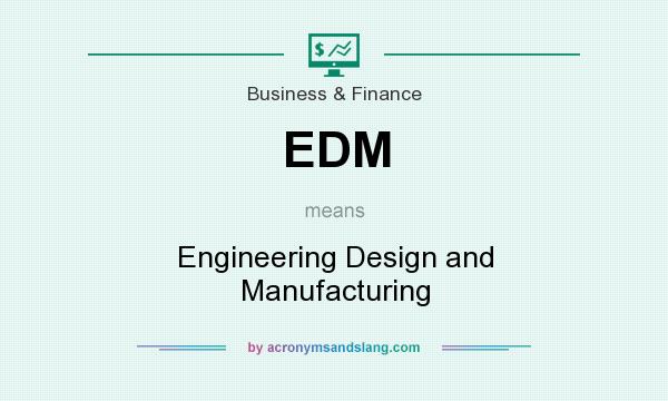 What does EDM mean? It stands for Engineering Design and Manufacturing