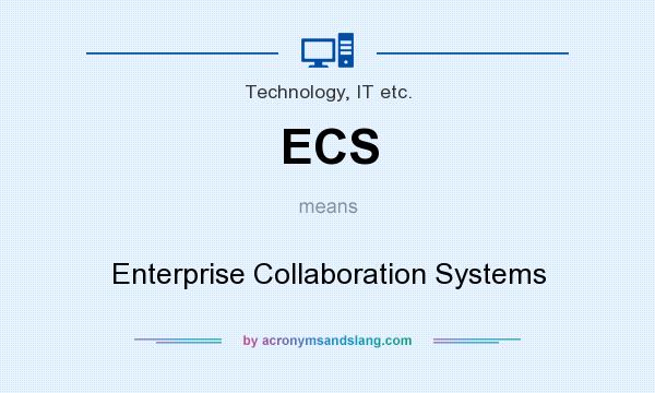 What does ECS mean? It stands for Enterprise Collaboration Systems