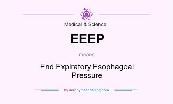 What does EEEP mean? It stands for End Expiratory Esophageal Pressure