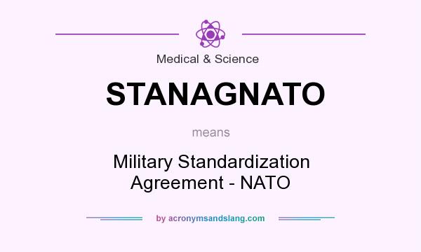 What does STANAGNATO mean? It stands for Military Standardization Agreement - NATO