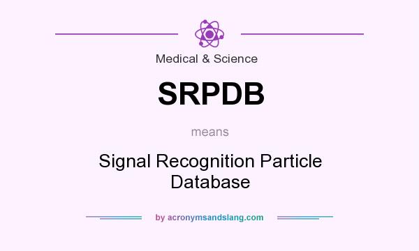 What does SRPDB mean? It stands for Signal Recognition Particle Database