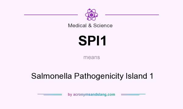 What does SPI1 mean? It stands for Salmonella Pathogenicity Island 1