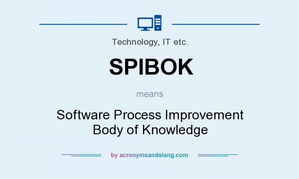 What does SPIBOK mean? It stands for Software Process Improvement Body of Knowledge