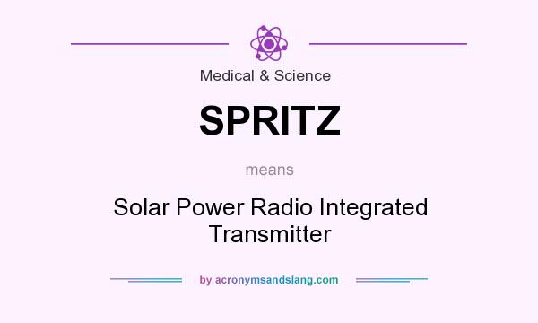 What does SPRITZ mean? It stands for Solar Power Radio Integrated Transmitter