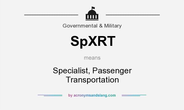 What does SpXRT mean? It stands for Specialist, Passenger Transportation