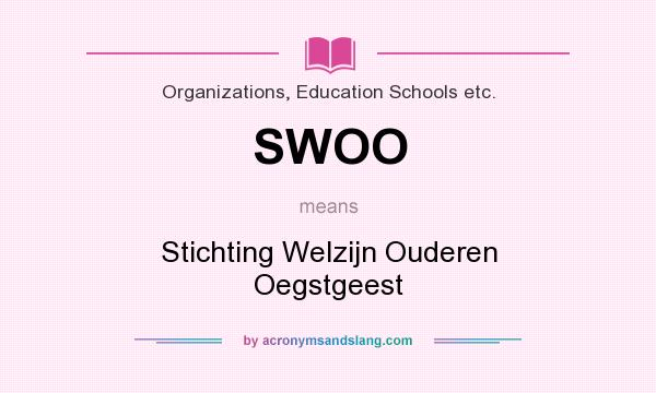 What does SWOO mean? It stands for Stichting Welzijn Ouderen Oegstgeest
