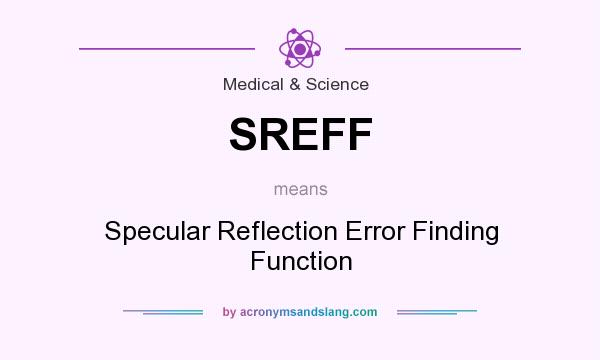 What does SREFF mean? It stands for Specular Reflection Error Finding Function