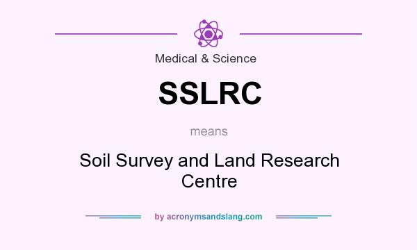 What does SSLRC mean? It stands for Soil Survey and Land Research Centre