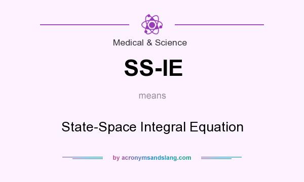What does SS-IE mean? It stands for State-Space Integral Equation