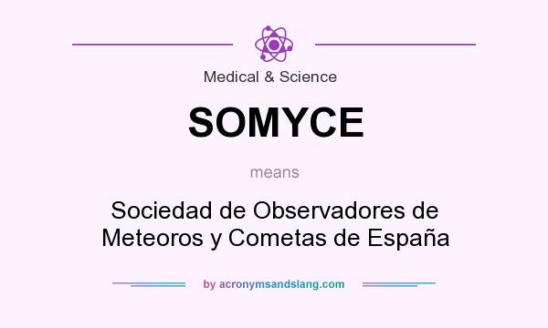 What does SOMYCE mean? It stands for Sociedad de Observadores de Meteoros y Cometas de España