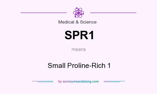 What does SPR1 mean? It stands for Small Proline-Rich 1