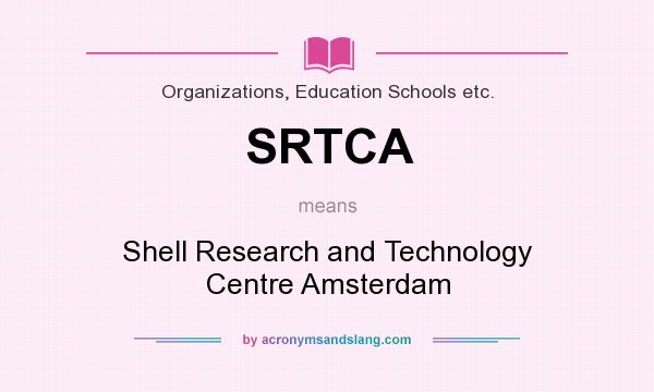 What does SRTCA mean? It stands for Shell Research and Technology Centre Amsterdam