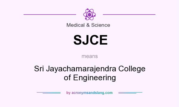 What does SJCE mean? It stands for Sri Jayachamarajendra College of Engineering