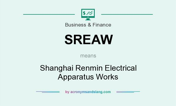 What does SREAW mean? It stands for Shanghai Renmin Electrical Apparatus Works